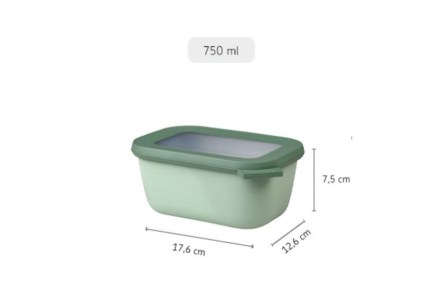 Cirqula Rectangular 750ml in Nordic Sage