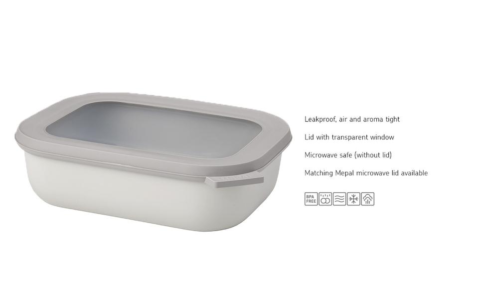 Cirqula Rectangular 1000ml in Nordic White