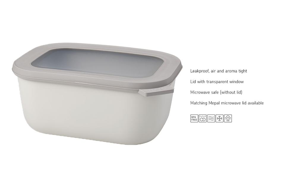 Cirqula Rectangular 1500ml in Nordic White