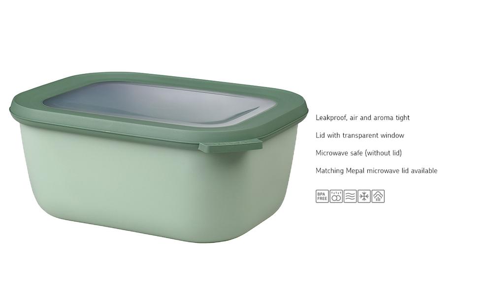 Cirqula Rectangular 1500ml in Nordic Sage