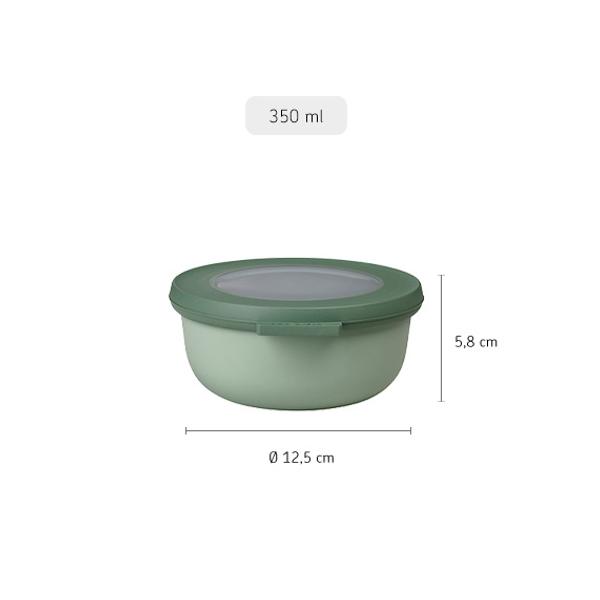 Cirqula Round Storage Bowl 350ml in Nordic Sage