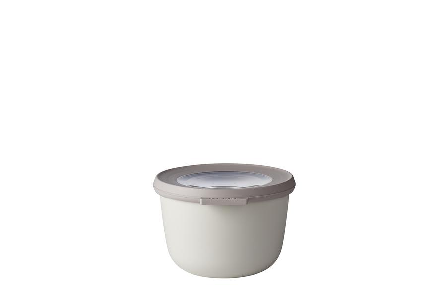 Cirqula Round Storage Bowl 500ml in Nordic white
