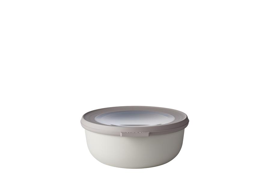 Cirqula Round Storage Bowl 750ml in Nordic white