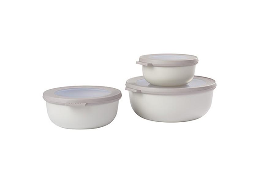 Cirqula Round 3 piece small set in Nordic White