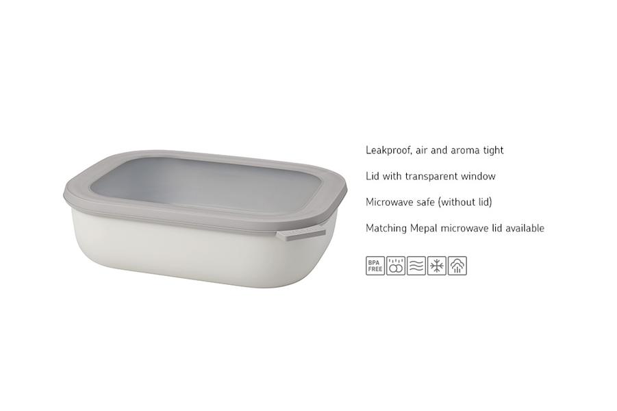 Cirqula Rectangular 3 piece small set in Nordic White