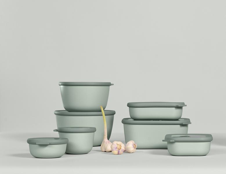 Cirqula Rectangular 3 piece small set in Nordic Sage