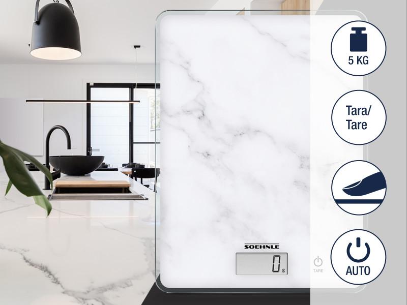 Page Compact Marble Kitchen Scale