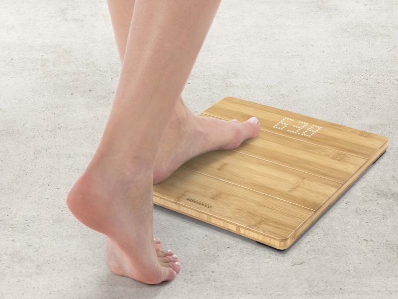 Style Sense Bamboo Magic Bathroom Scale