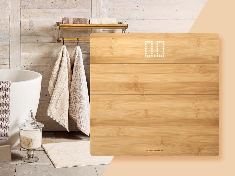 Style Sense Bamboo Magic Bathroom Scale