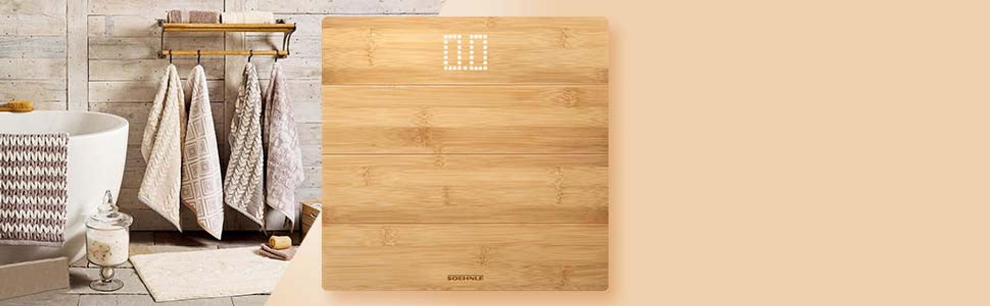 Style Sense Bamboo Magic Bathroom Scale