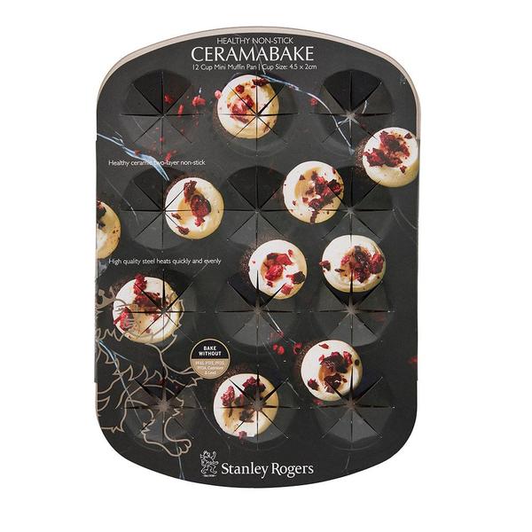 Ceramabake Mini Muffin Pan 12 Cup