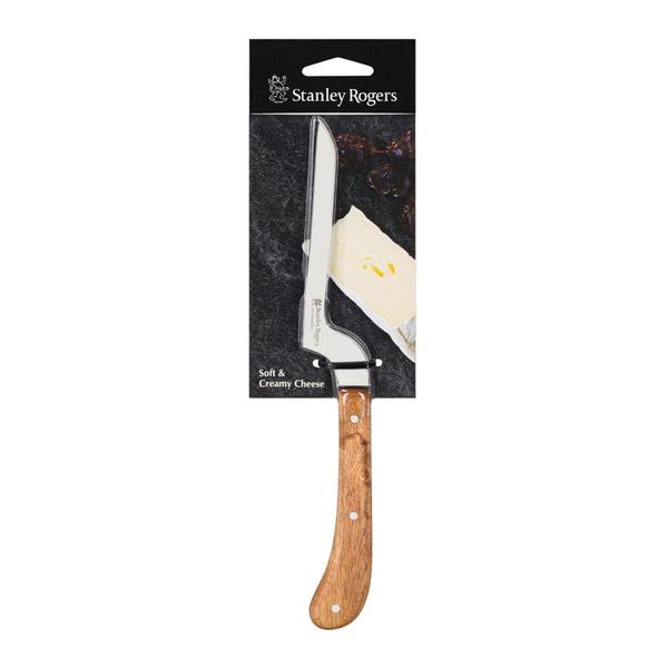 Pistol Grip Acacia Long Soft Cheese Knife
