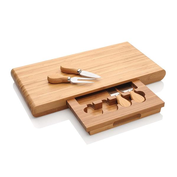 Bamboo 5 Piece Cheese Set