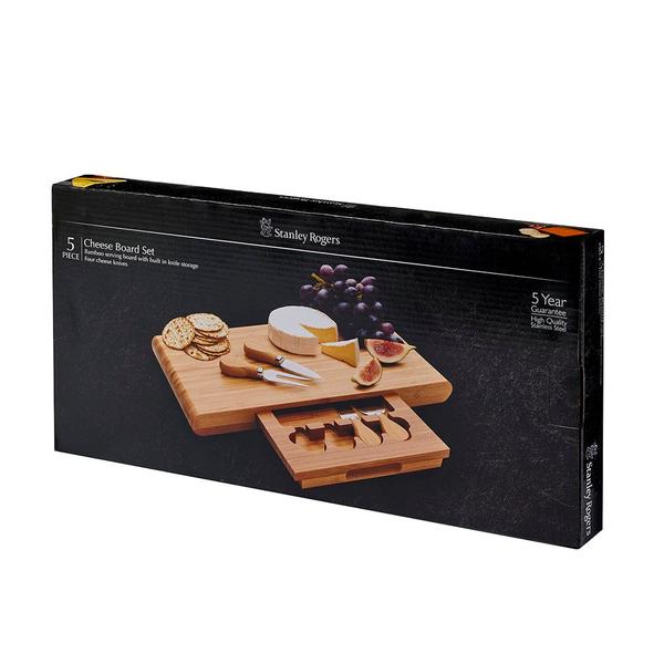 Bamboo 5 Piece Cheese Set