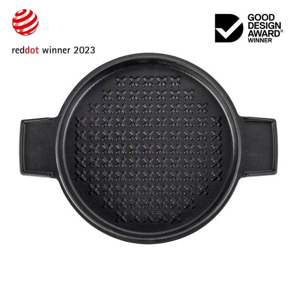 French Oven Grill Duo Gloss Midnight Blue 24cm