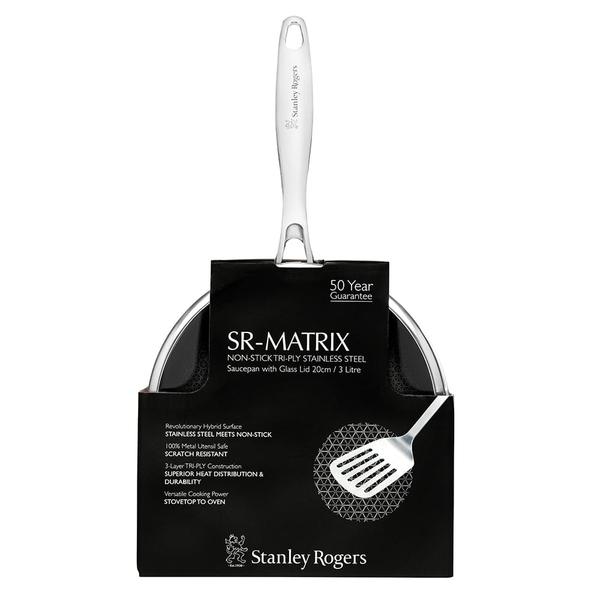 Sr-Matrix Saucepan with Glass Lid 20cm