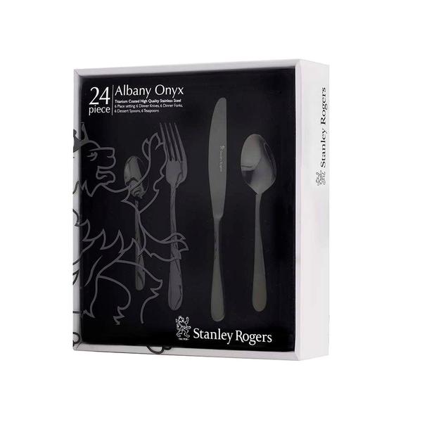 Albany Onyx Cutlery Set 24 Piece