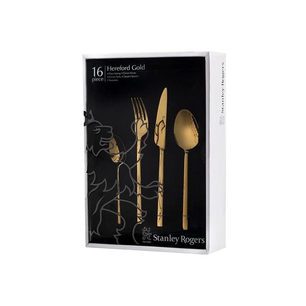 Hereford Gold Cutlery Set 16 Piece