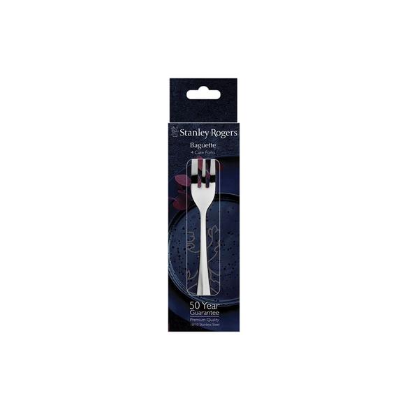 Baguette Cake Forks 4 Piece Set
