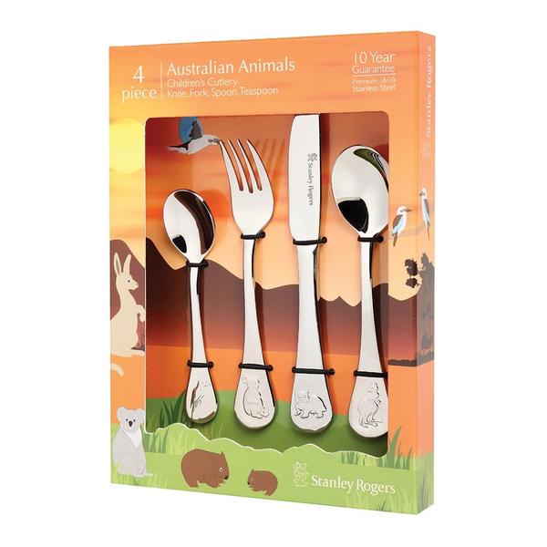 Children's Cutlery Australian Animals 4 Piece Set