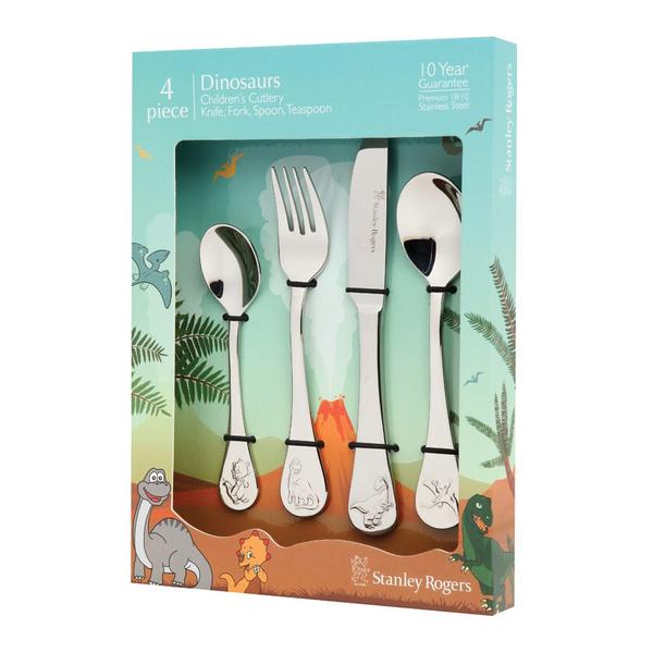 Children's Cutlery Dinosaurs 4 Piece Set