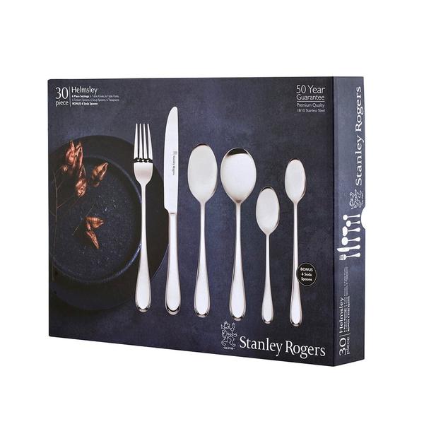 Helmsley Cutlery Set 30 Piece + Bonus 6 Soda Spoons