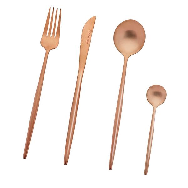 Piper Bronze Cutlery Set 16 Piece