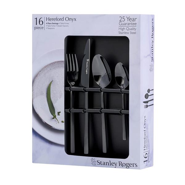 Hereford Onyx Cutlery Set 16 Piece