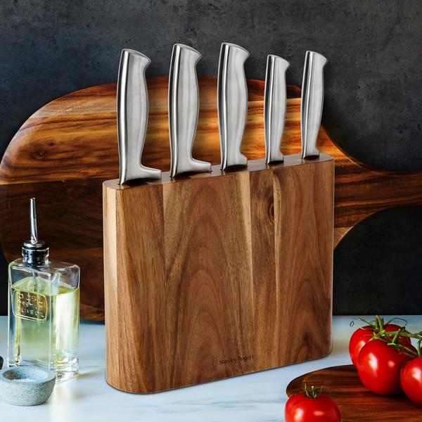 Slim Wedge Knife Block Set 6 Pieces