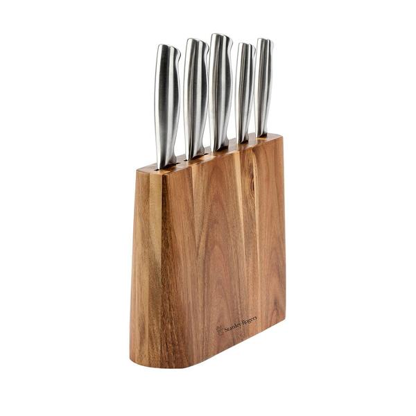 Slim Wedge Knife Block Set 6 Pieces