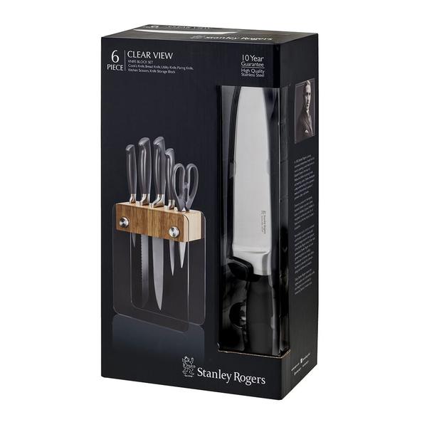 Clear View 6 Piece Knife Block Set