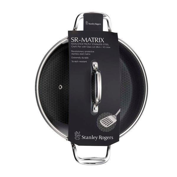 Sr-Matrix Chef's Pan with Glass Lid 28cm