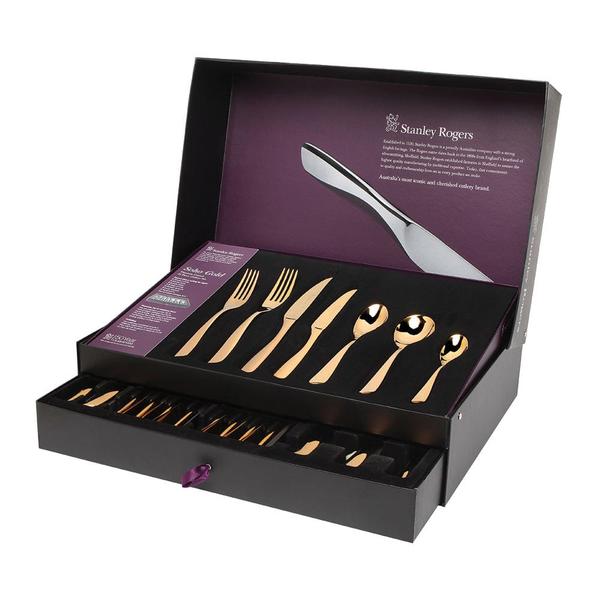 Soho Gold Cutlery Set 56 Piece
