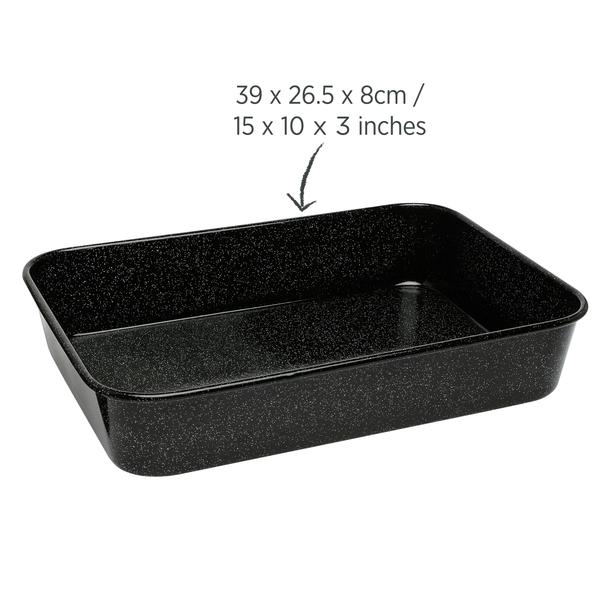 Vitreous Enamel Roaster Large 38.5cm
