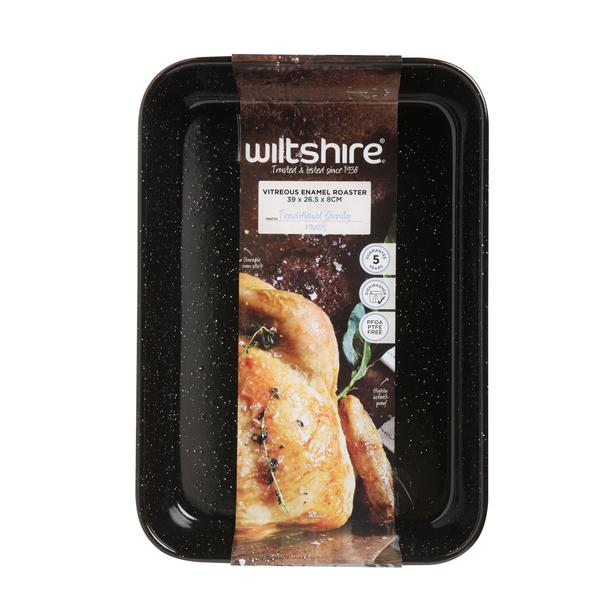 Vitreous Enamel Roaster Large 38.5cm