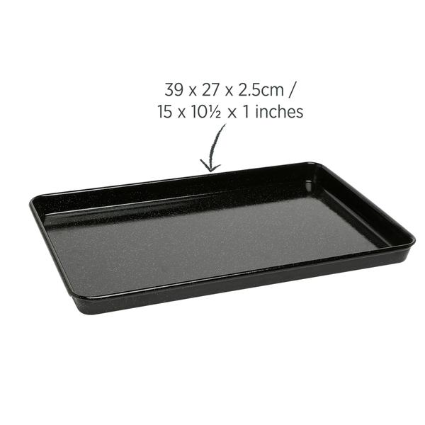 Vitreous Enamel Bake Tray 39cm