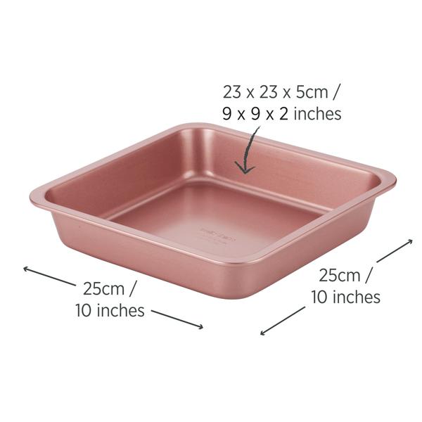 Rose Gold Square Cake Pan 23cm