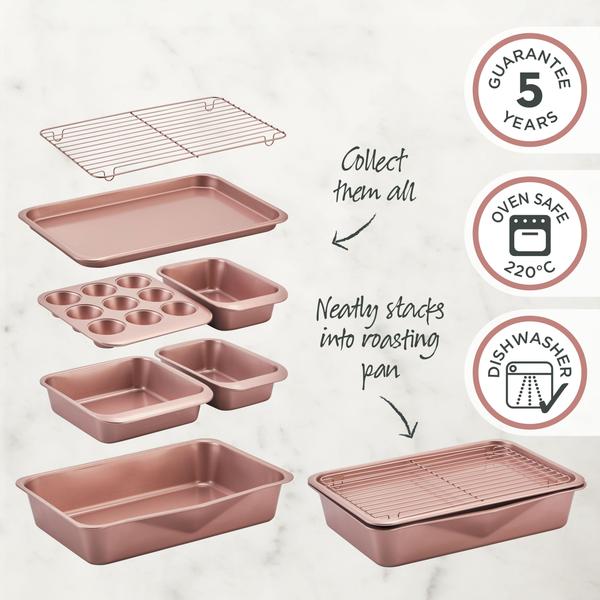 Rose Gold Smart Stack Muffin pan 9 cup