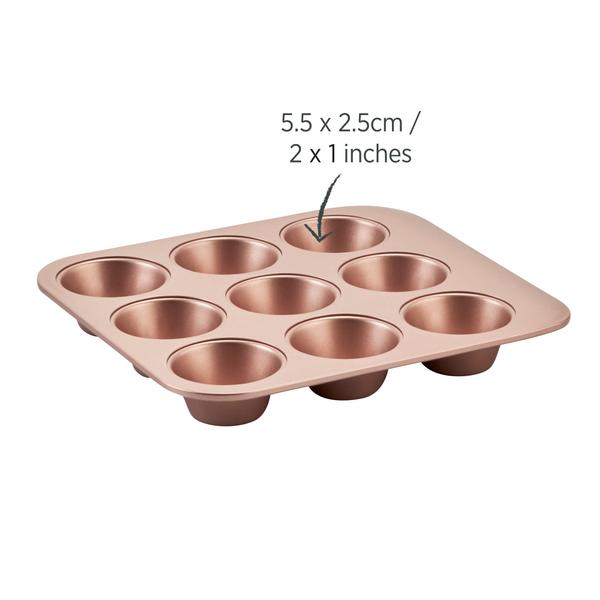 Rose Gold Smart Stack Muffin pan 9 cup