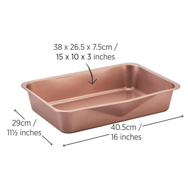 Rose Gold Smart Stack Roast Pan