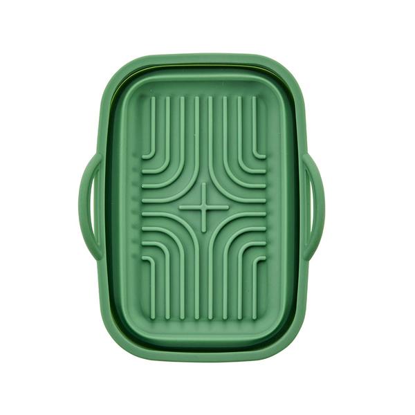 Silicone Air Fryer Rectangular Collapsible Pan