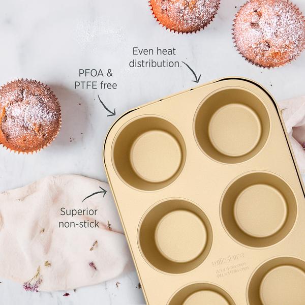 Champagne Gold Texas Muffin Pan 6 Cup