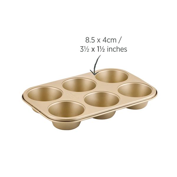 Champagne Gold Texas Muffin Pan 6 Cup