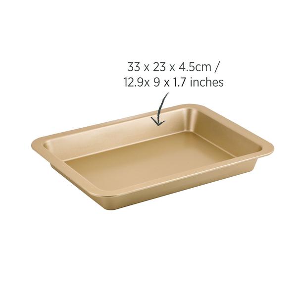 Champagne Gold Roast Pan 33.5 x 23cm
