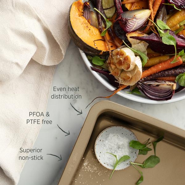 Champagne Gold Large Roast Pan 36.5 x 26.5cm