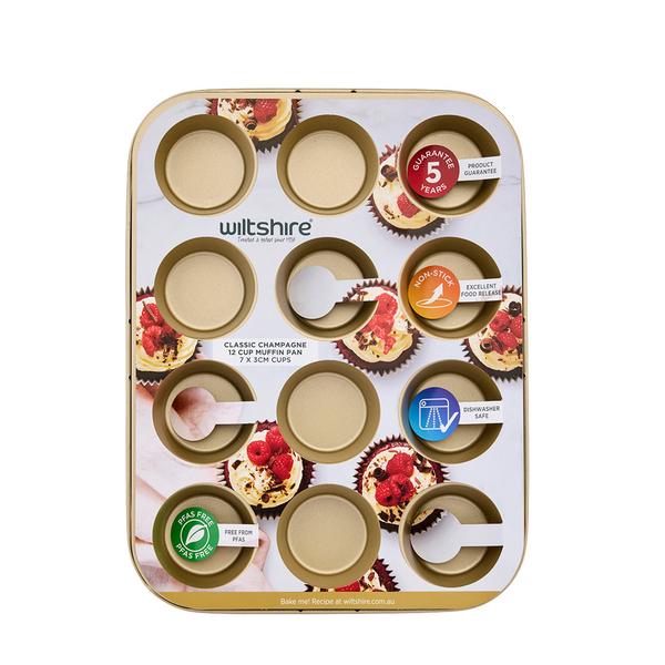 Champagne Gold Muffin Pan 12 Cup