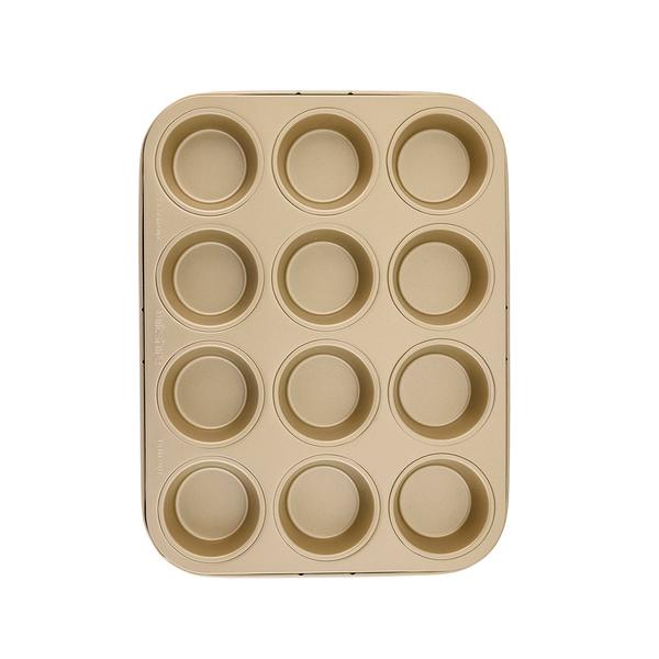 Champagne Gold Muffin Pan 12 Cup