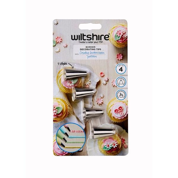 Border Decorating Tips Set of 4