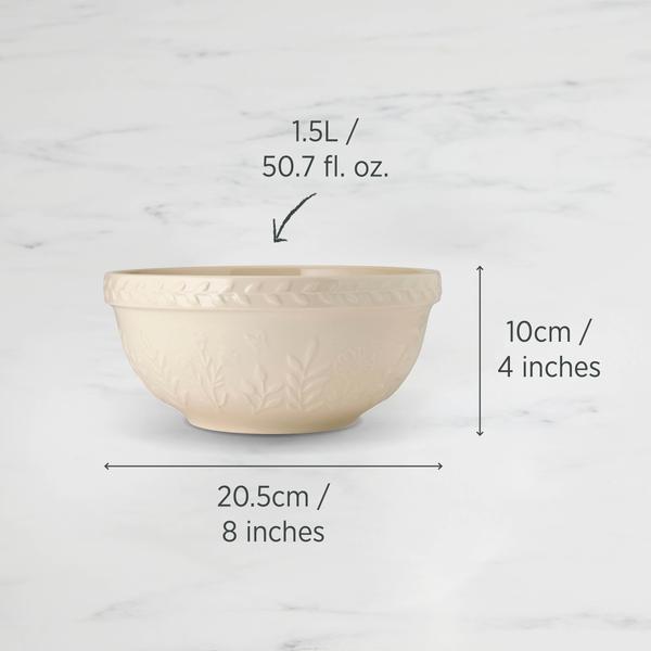 Mixing Bowl 20.5 x 10cm Vanilla