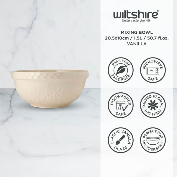 Mixing Bowl 20.5 x 10cm Vanilla
